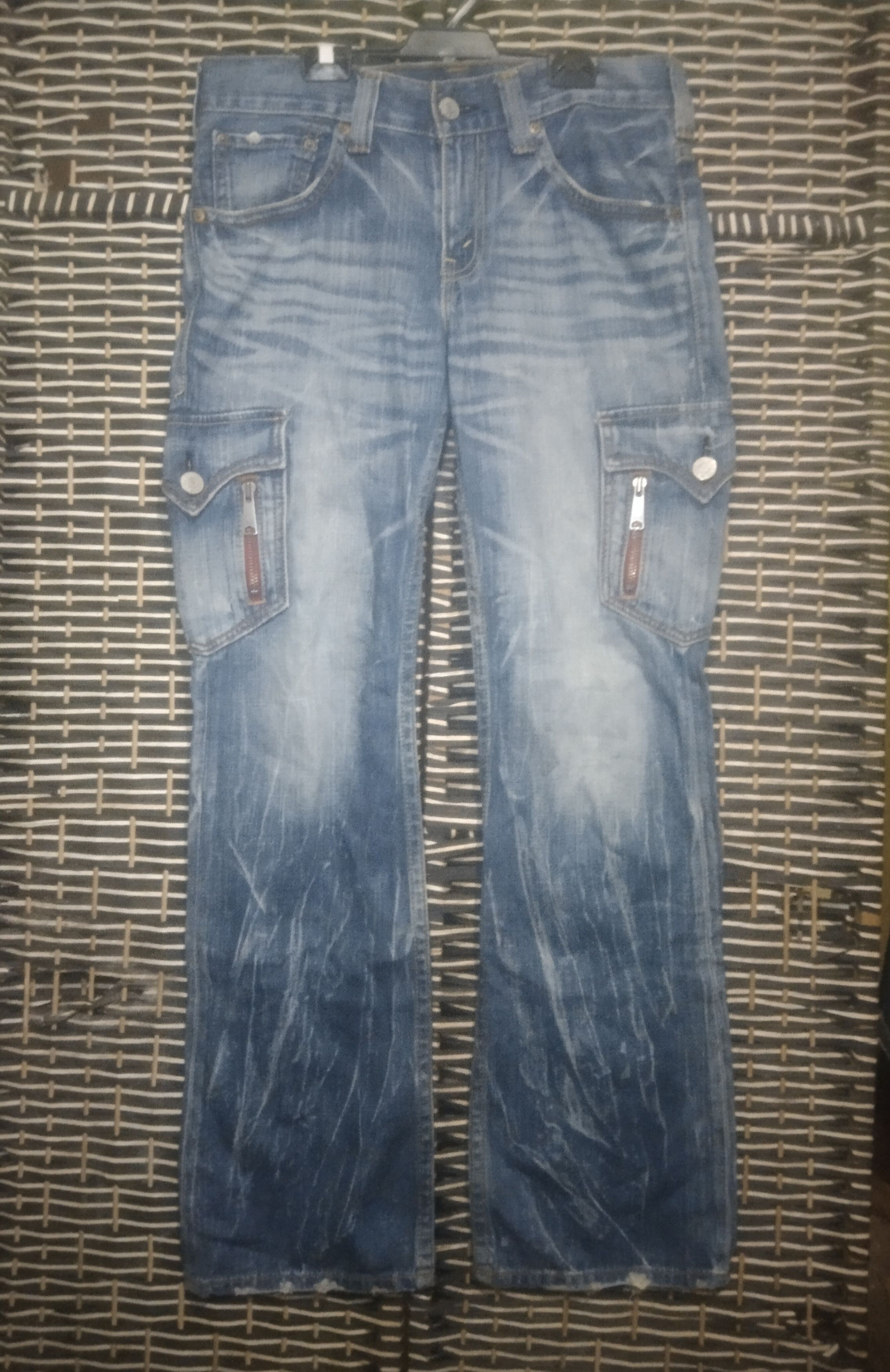 Levi's × Vintage Vintage 🔥 Levi's Flare Cargo Pocket 🔥Jeans Size US 33 - 1 Thumbnail