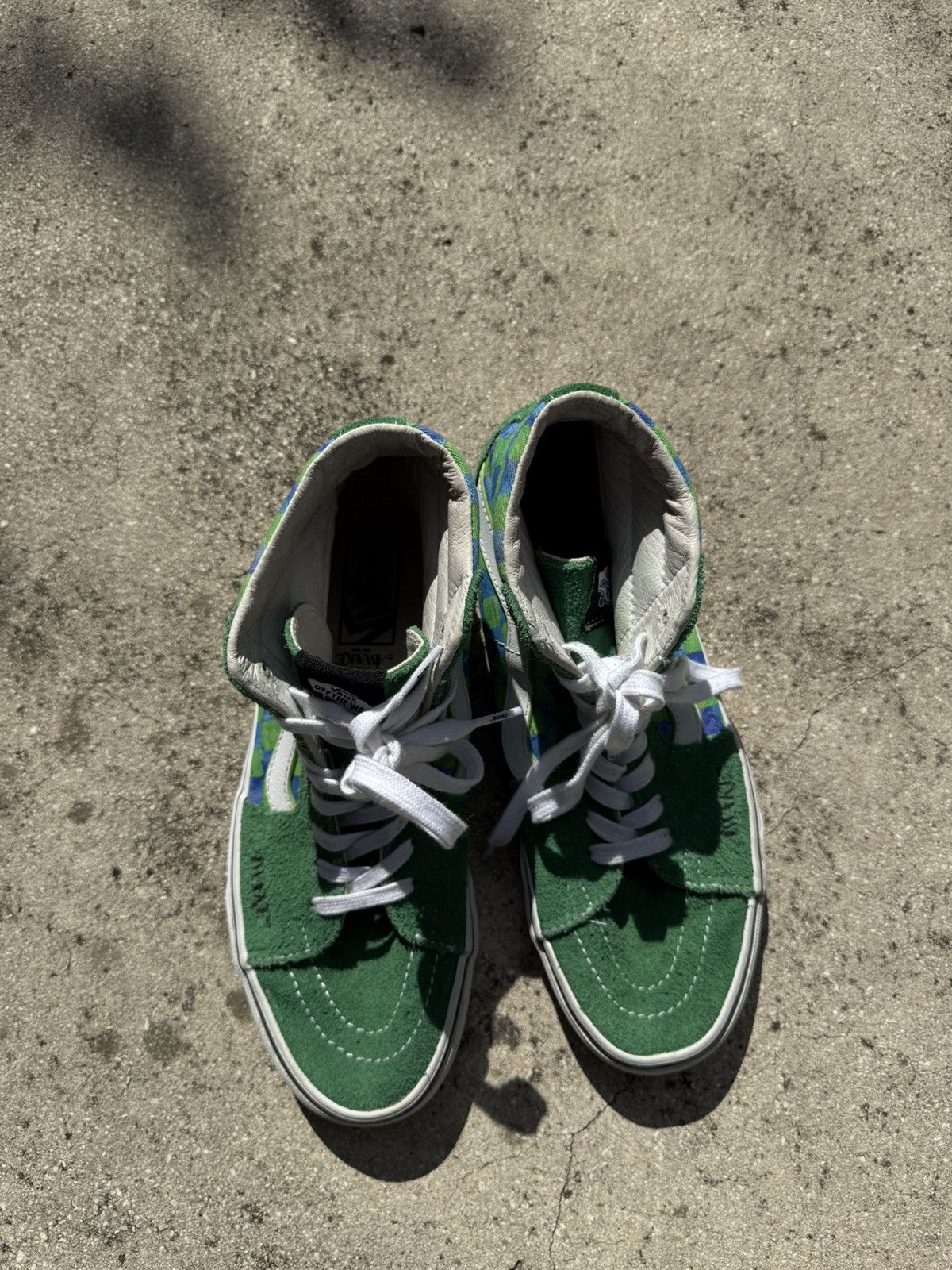 Awake NY Vans Sk8-Hi Awake NY Green skate Shoe Sneaker Mens Sz 8 Size US 8 / EU 41 - 3 Thumbnail