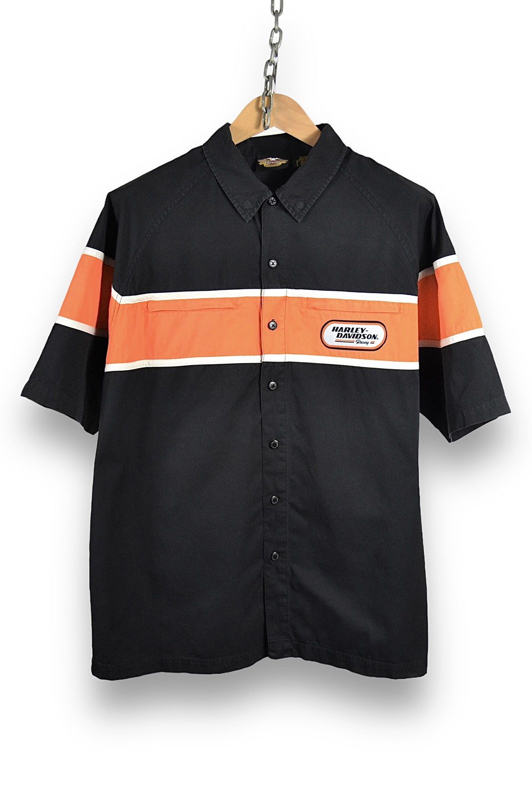 Harley Davidson Vintage Harley Davidson Mechanic Y2K Racing Shirt Size US M / EU 48-50 / 2 - 5 Thumbnail