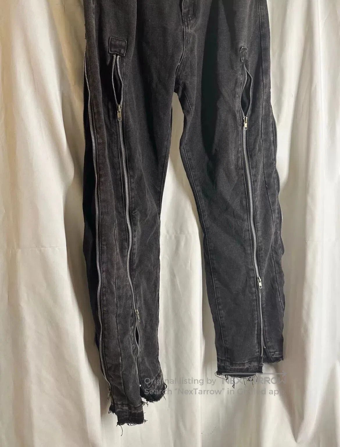 Japanese Brand Vintage Japanese Zip Detail Denim Pants. Size US 41 - 2 Thumbnail