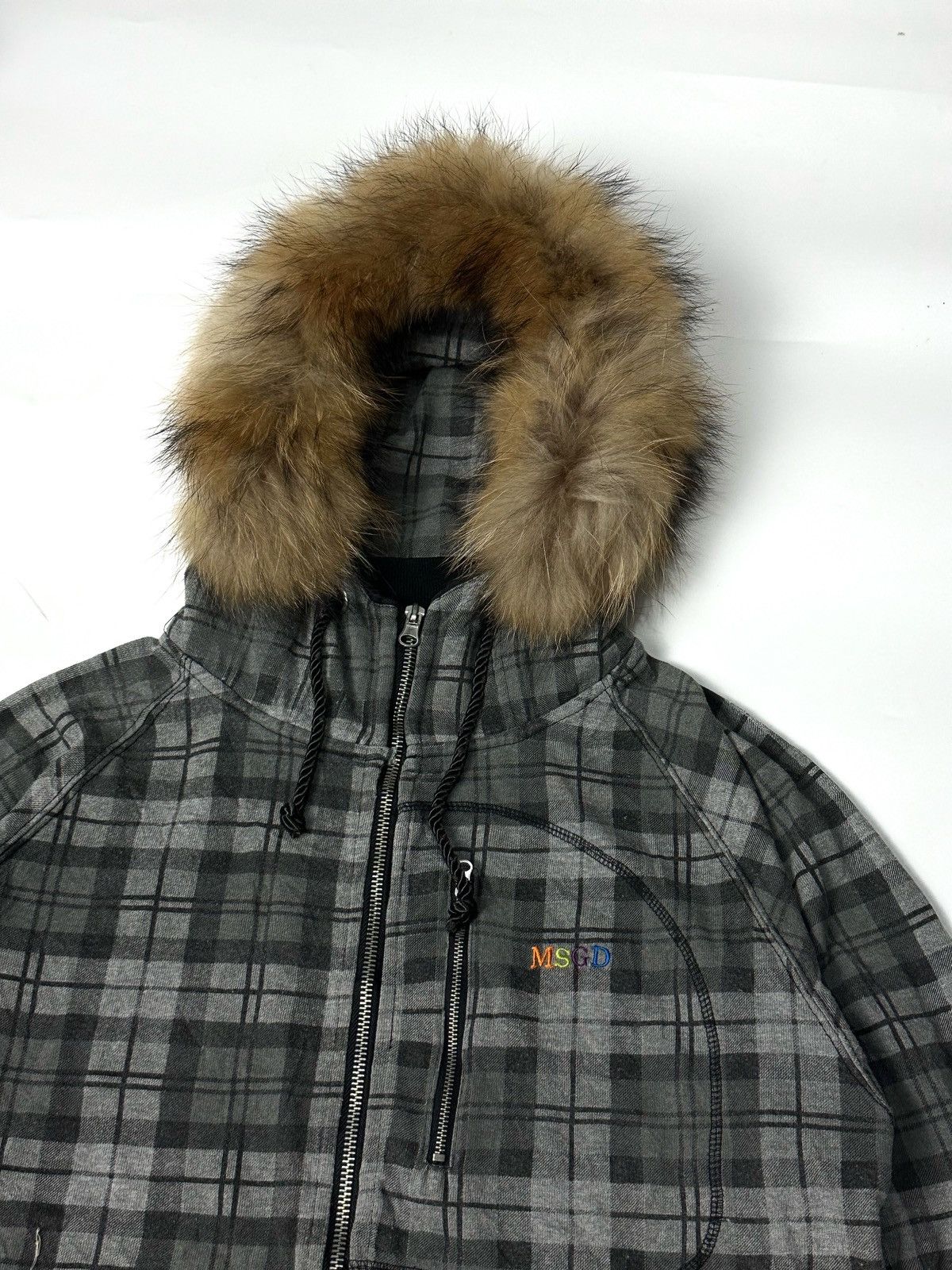 Hysteric Glamour × If Six Was Nine × Le Grande Bleu (L.G.B.) Fur Hoodie Tartan Japanese Brand Masterground Size US M / EU 48-50 / 2 - 5 Thumbnail