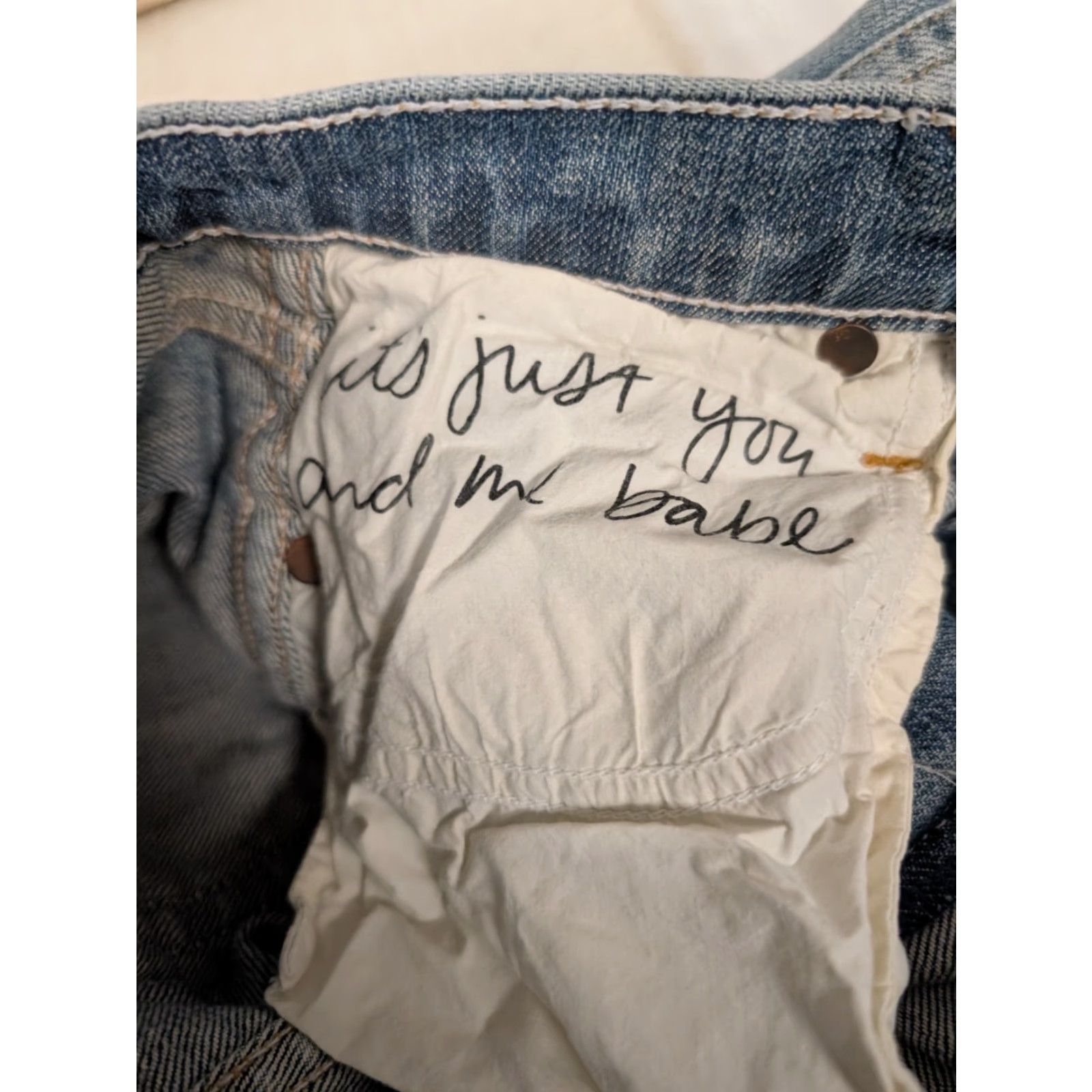 GRLFRND GRLFRND Joan Crop Flare Jeans - Blue Denim - 24 Inseam - Low Rise - Distressed - Raw Hem - Women's Jeans Size 42" / US 20 - 7 Thumbnail