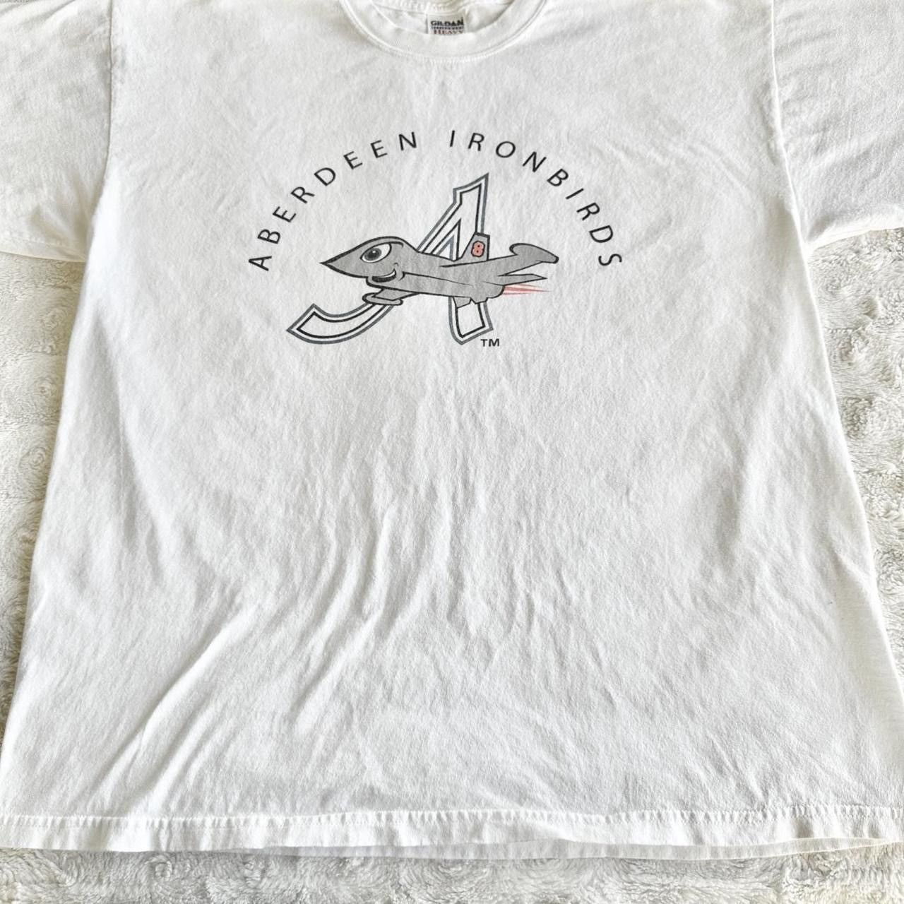 Gildan Vintage Aberdeen Ironbirds Shirt Tee Mens XL White Baseball Size US XL / EU 56 / 4 - 5 Thumbnail