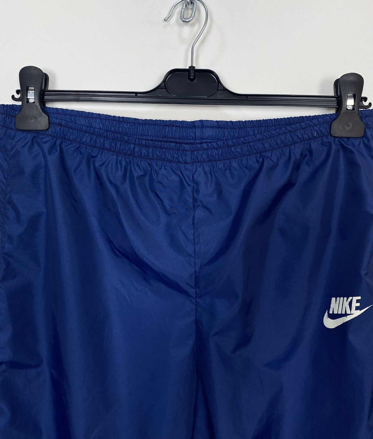 Nike Vintage 80s 90s Nike Windbreaker Nylon Pants Blue Jogger Size US 32 / EU 48 - 2 Thumbnail