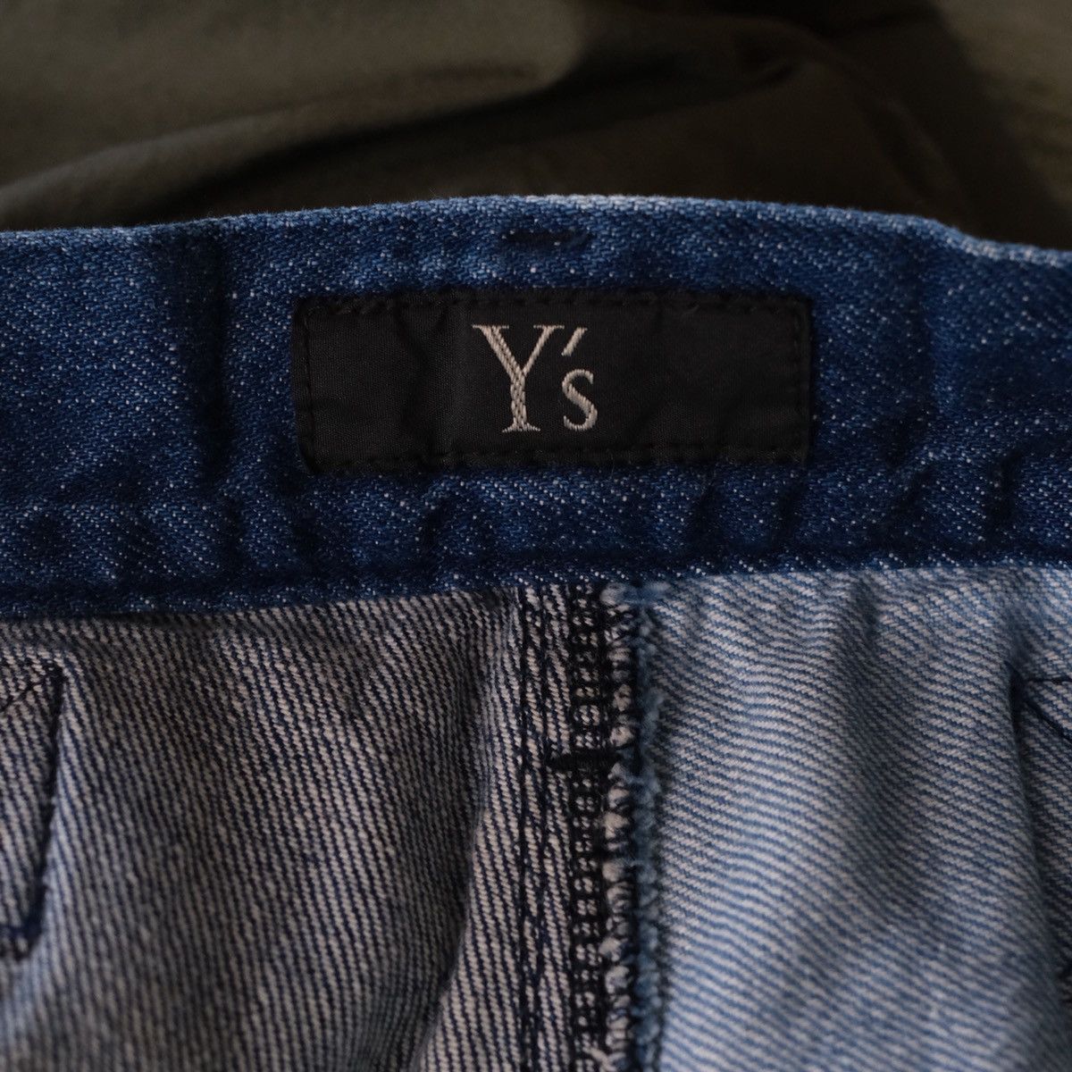 Yohji Yamamoto Y’s by Yohji Yamamoto Two Tone Drop Crotch Jeans Size 31" - 6 Thumbnail