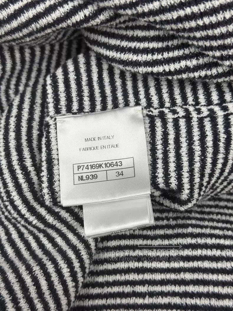 Chanel Chanel 23C black and white striped dress Size XXS / US 00 / IT 34 - 5 Thumbnail