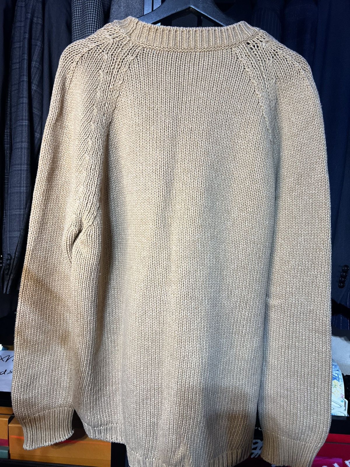 Hugo Boss Hugo Boss Knit Sweater - Beige/Tan. Size L Size US L / EU 52-54 / 3 - 4 Thumbnail