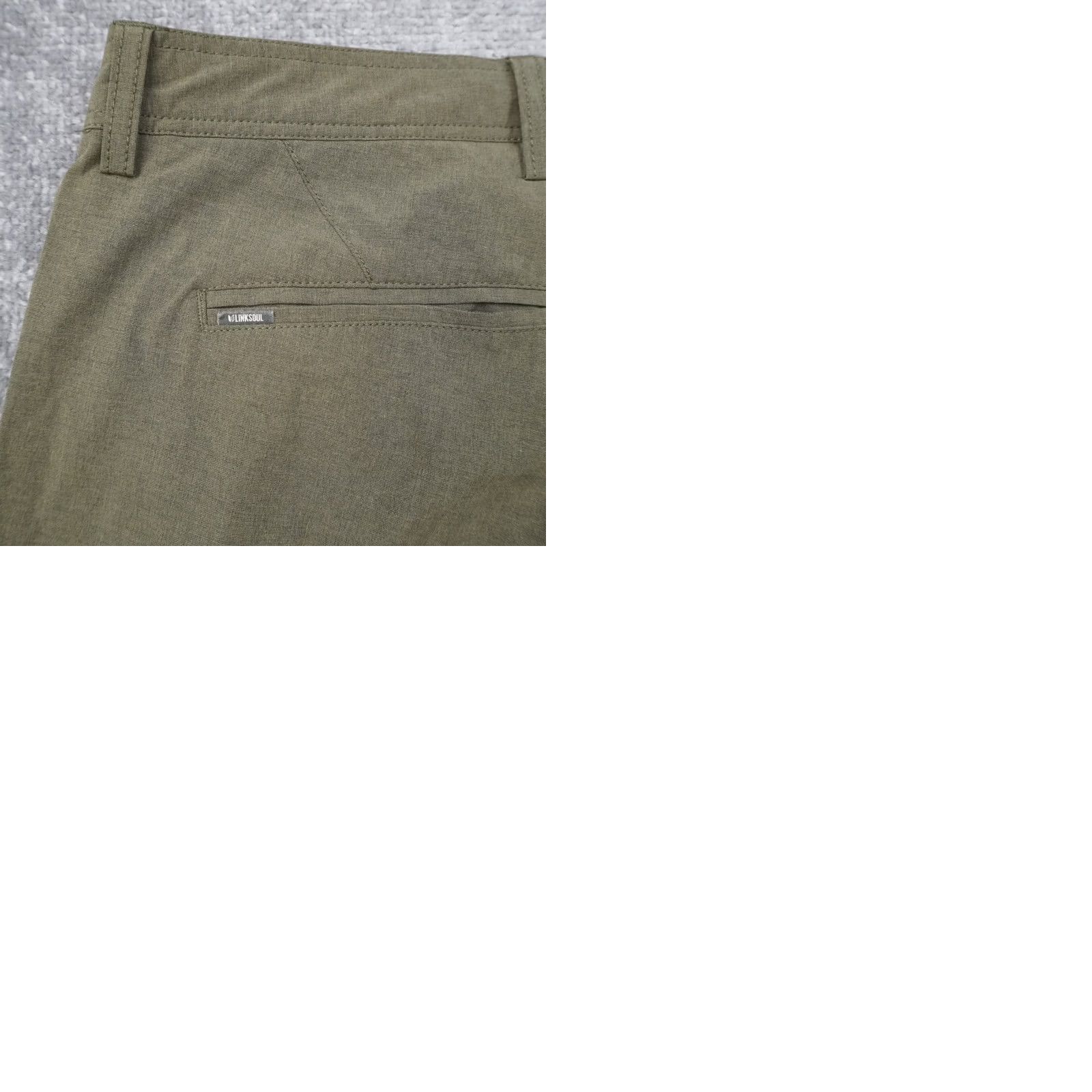 Vintage Linksoul Performance Golf Pants Mens 35x29 Olive Straight Leg Size US 35 - 9 Thumbnail