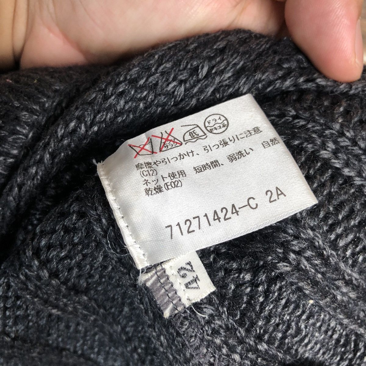 Homespun Knitwear Chaminos V vintage Black Cardigan Knitwear #A1695 Size US M / EU 48-50 / 2 - 11 Thumbnail