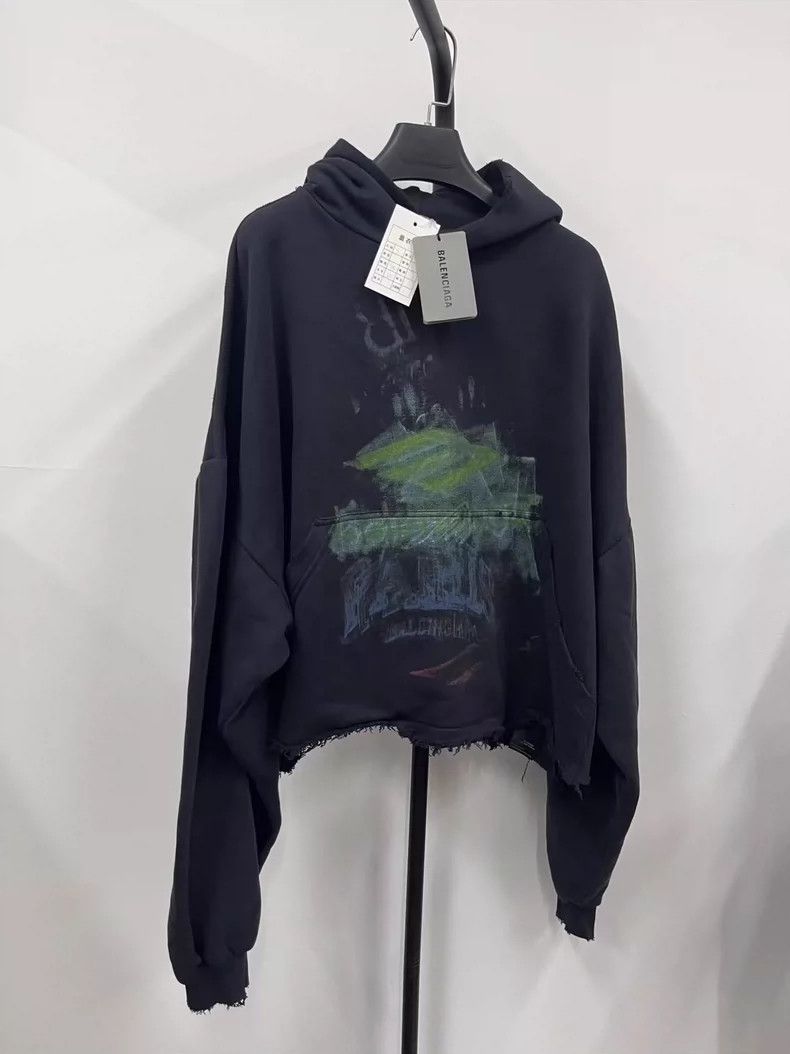 Balenciaga Balenciaga Casual hooded fashion sweatshirt Size US S / EU 44-46 / 1 - 1 Thumbnail
