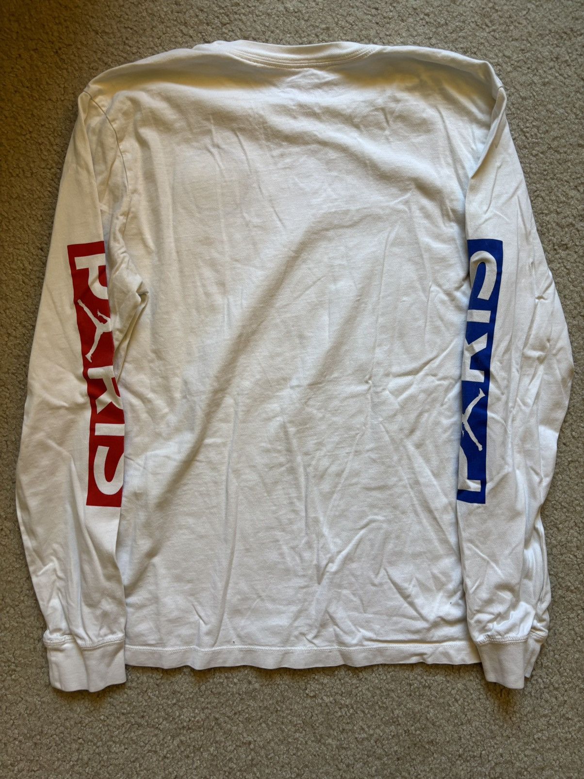 Jordan Brand Nike Jordan Paris Long Sleeve T-Shirt White Men's M Size US M / EU 48-50 / 2 - 4 Thumbnail