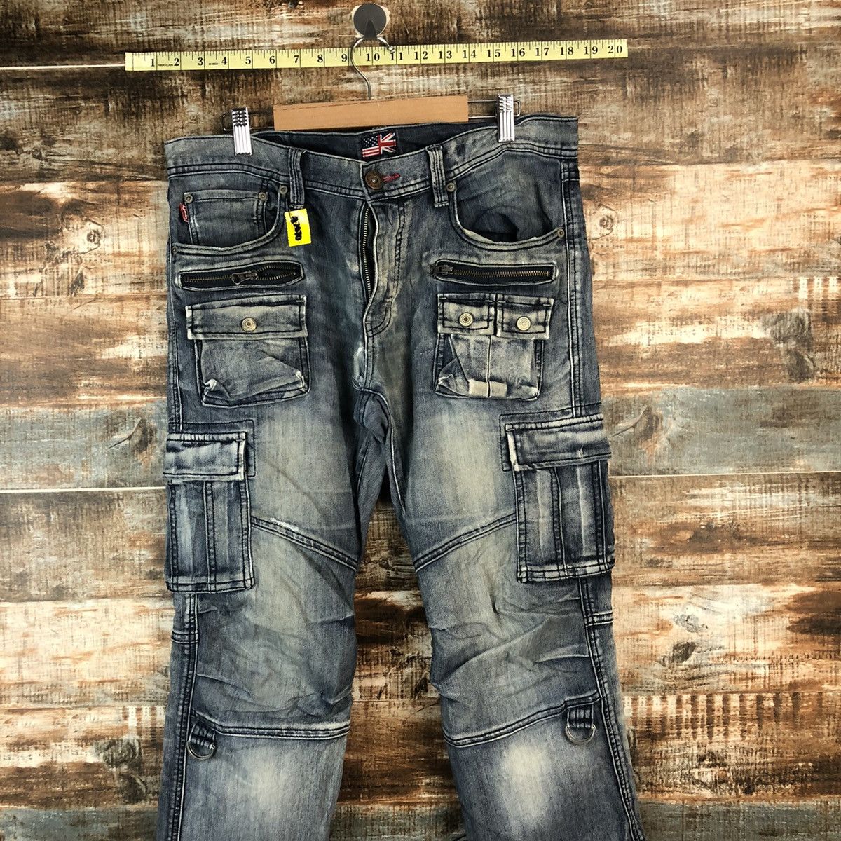 Japanese Brand DL Lyric utility Black Multipocket Denim Pants #A2070 Size US 33 - 4 Thumbnail