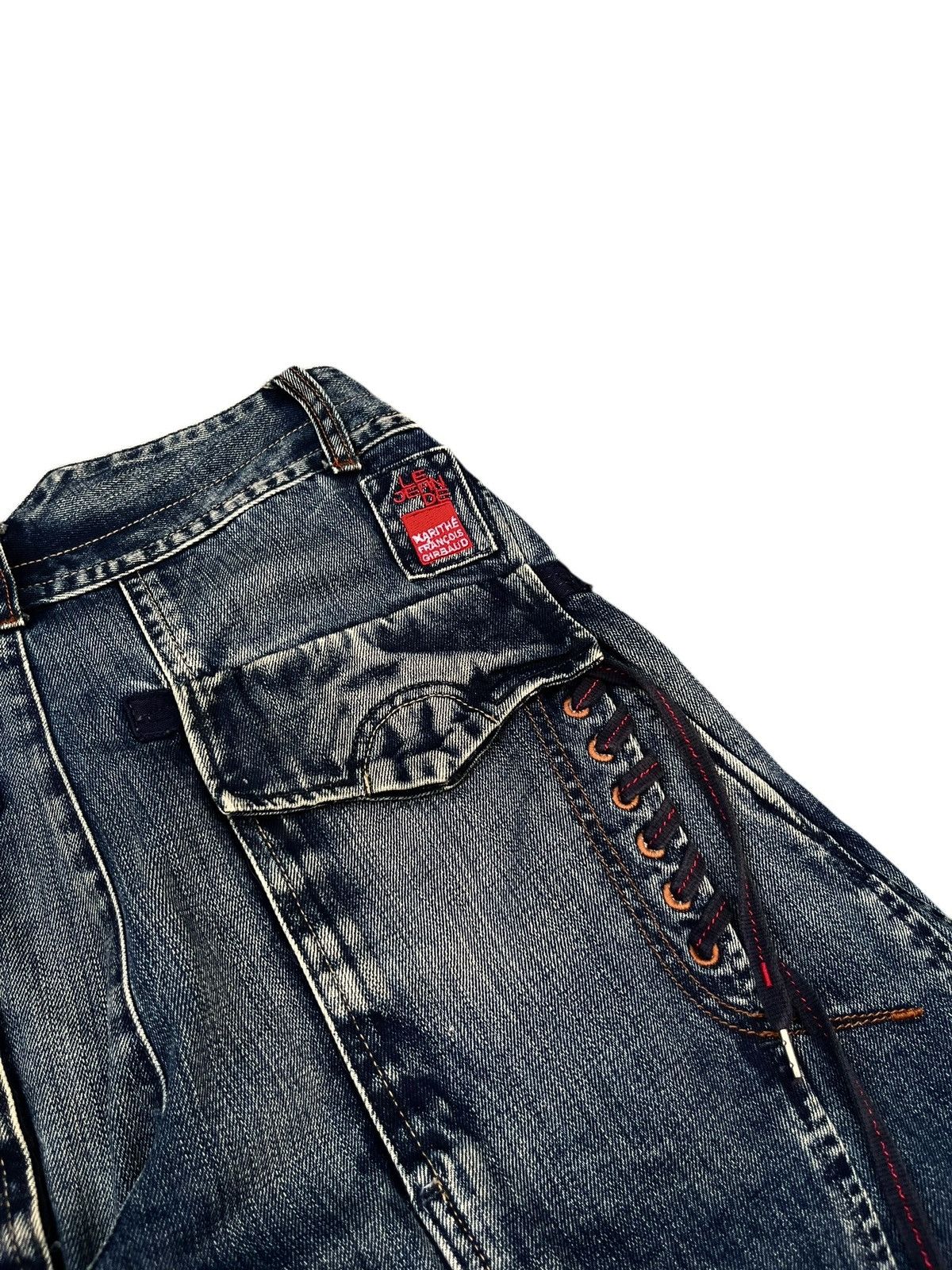 Marithe + Francois Girbaud 2000s Marithe Francois Girbaud Denim Short Size US 33 - 4 Thumbnail