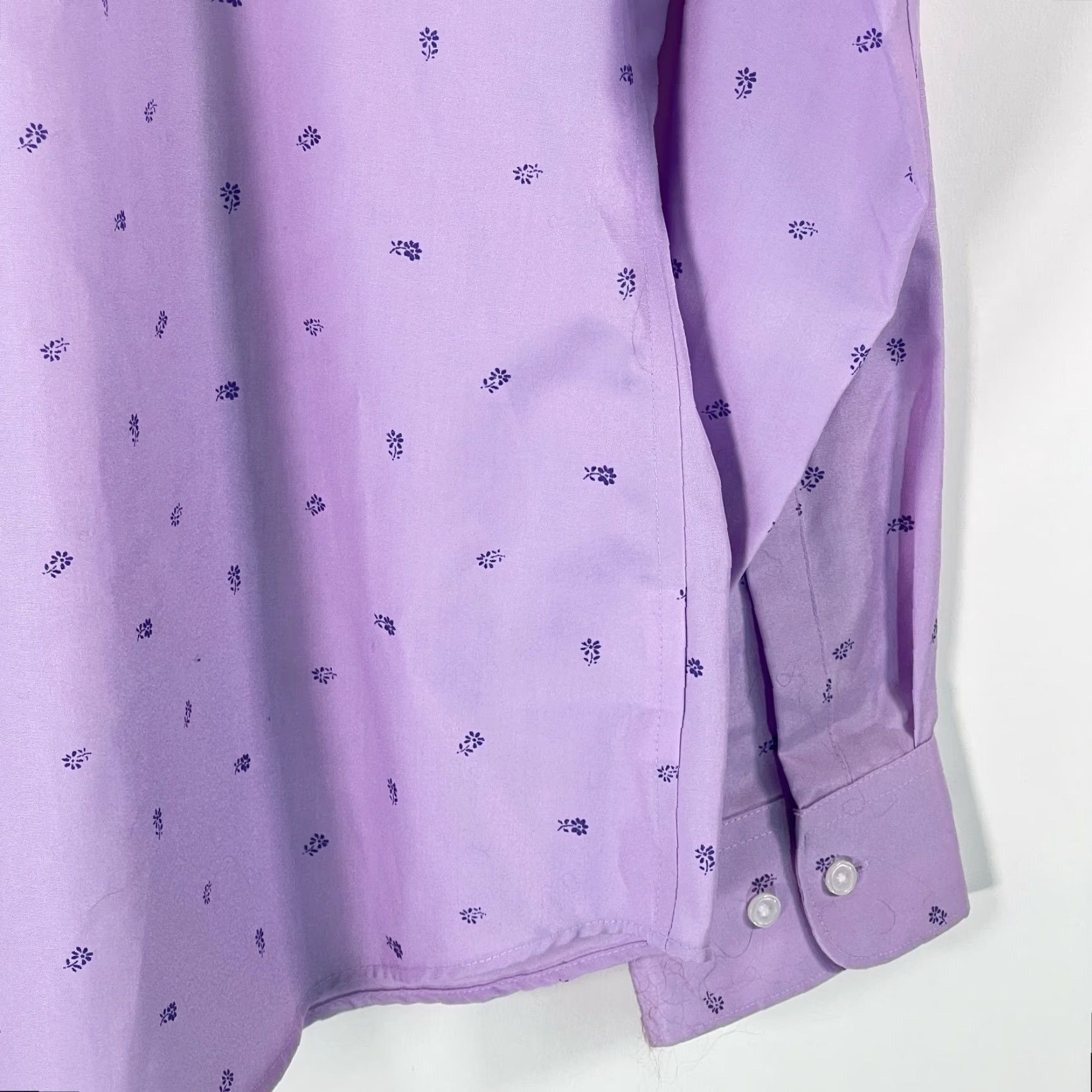 Eddie Bauer Eddie Bauer Shirt Women Size Medium Purple Floral Wrinkle Resistant Button Front Size M / US 6-8 / IT 42-44 - 6 Thumbnail