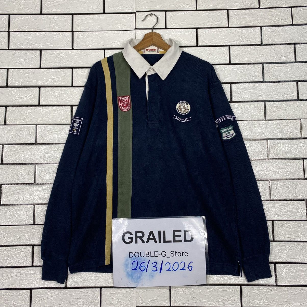 Japanese Brand Vintage Rugby Collar Long Sleeve Mc Gregor Issey Miyake Size US L / EU 52-54 / 3 - 1 Thumbnail
