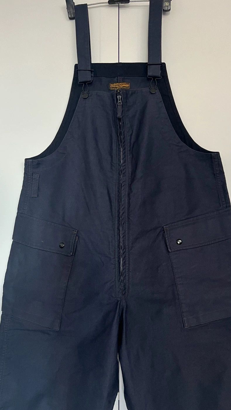 Freewheelers FREEWHEELERSDark blue N1 fabric fly suspenders pants 2503-N Size US 34 / EU 50 - 4 Thumbnail