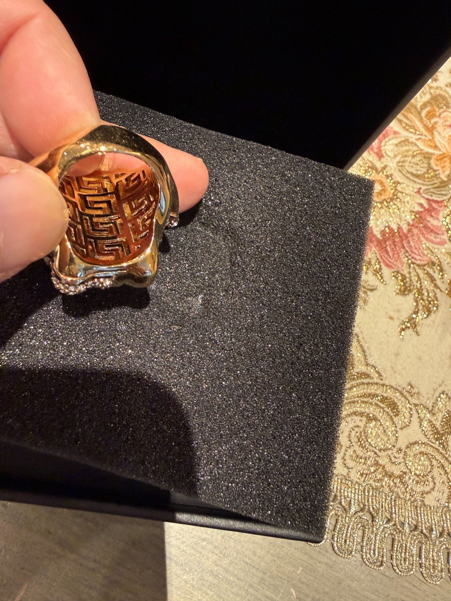 Versace Versace Diamond Medusa Ring Size ONE SIZE - 3 Thumbnail