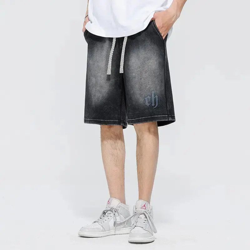 Japanese Brand Retro loose straight denim shorts Size US 32 / EU 48 - 2 Thumbnail