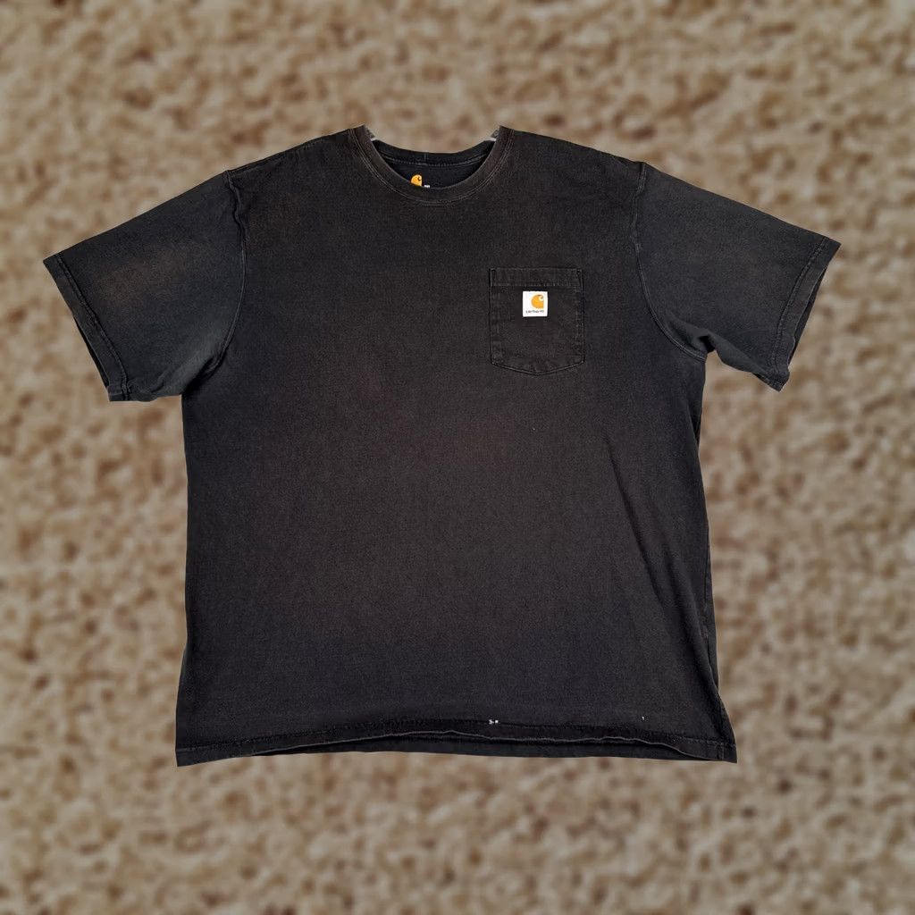 Carhartt Carhartt Shirt Mens 2XL Black Crew Neck Short Sleeve Pocket Tagless K87 Workwear Size US XXL / EU 58 / 5 - 1 Thumbnail
