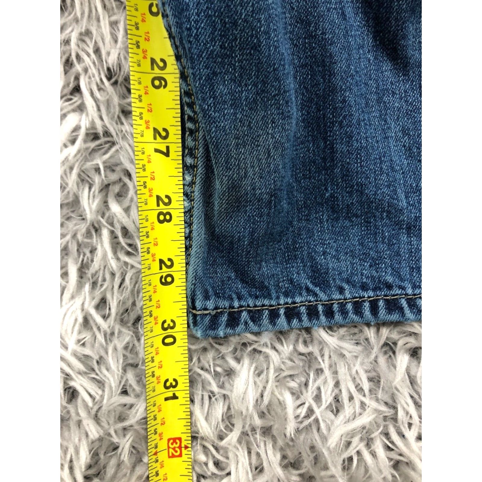 Wrangler Wrangler Jeans Relaxed Straight 36x30 Mens Blue 5-Pocket Denim Belt Loops Regular Vintage: No (remove N/A) Size US 36 / EU 52 - 3 Thumbnail
