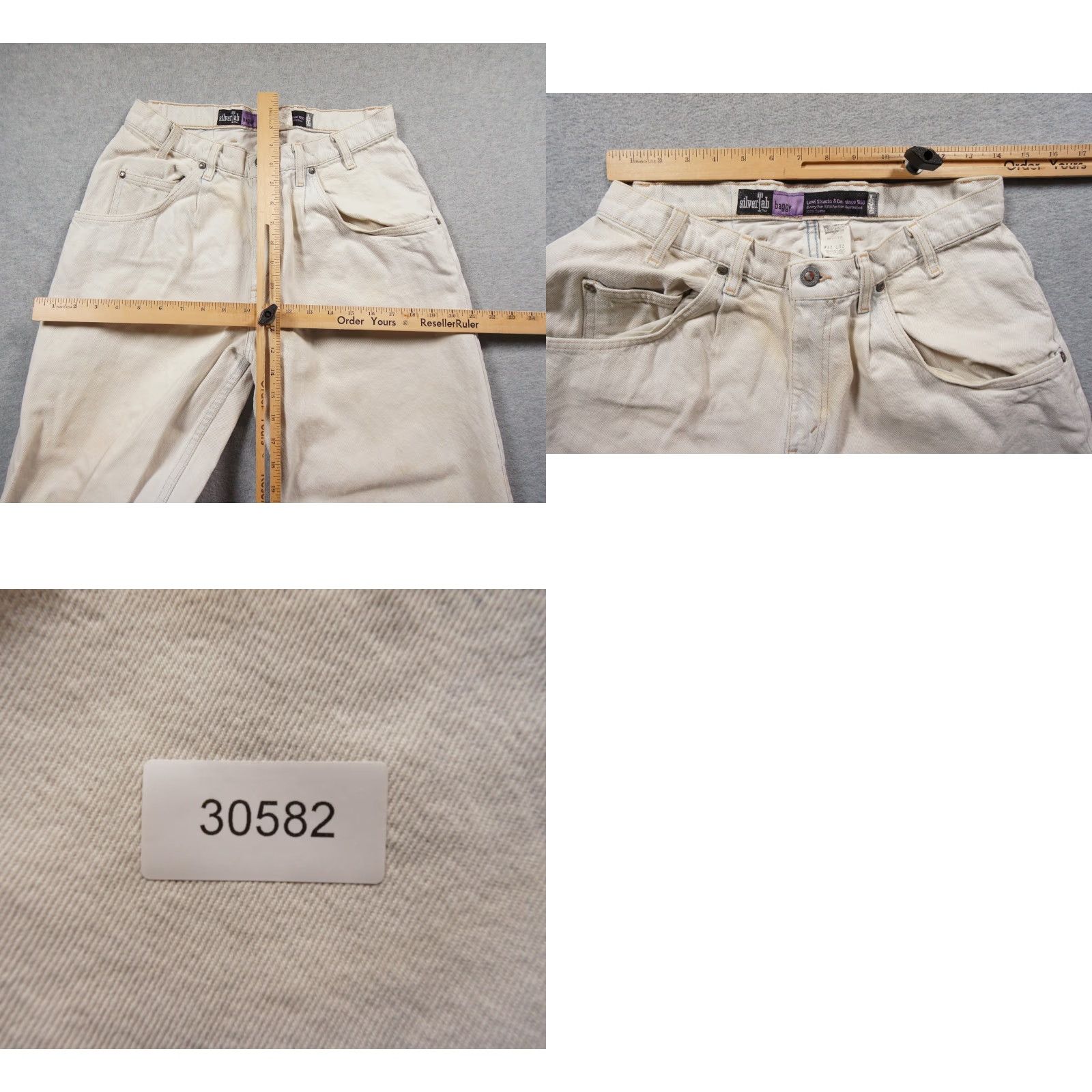 Levi's VINTAGE Levi's Jeans Mens 32x32 Gray Silvertab Baggy Denim Pants Y2K Grunge Skate Size US 32 / EU 48 - 11 Thumbnail