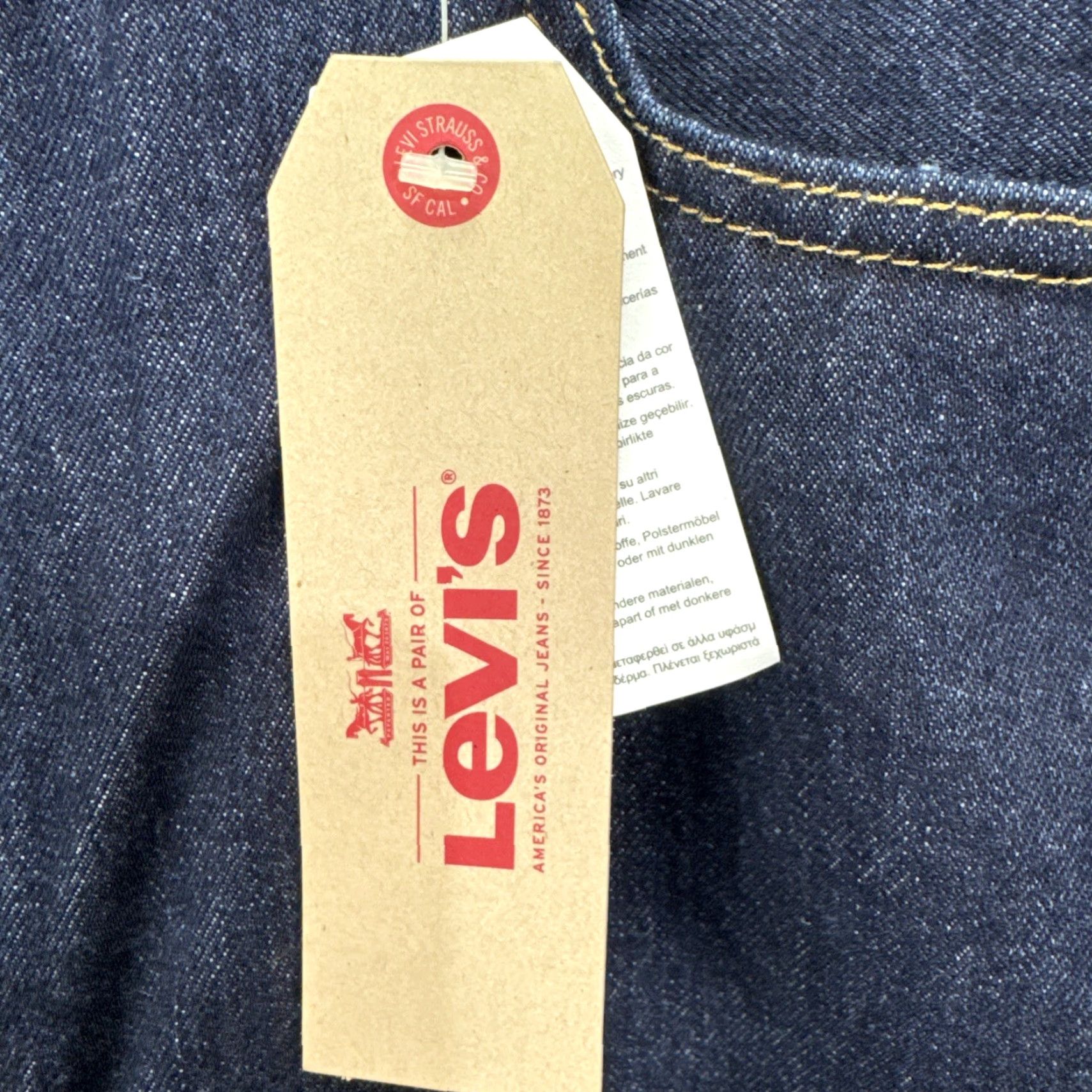 Levi's VINTAGE Levi's 505 Jeans Mens 38x30 Dark Wash Straight Fit Mid-Rise Cotton Denim 80s 90s Retro Casual Size US 38 / EU 54 - 4 Thumbnail