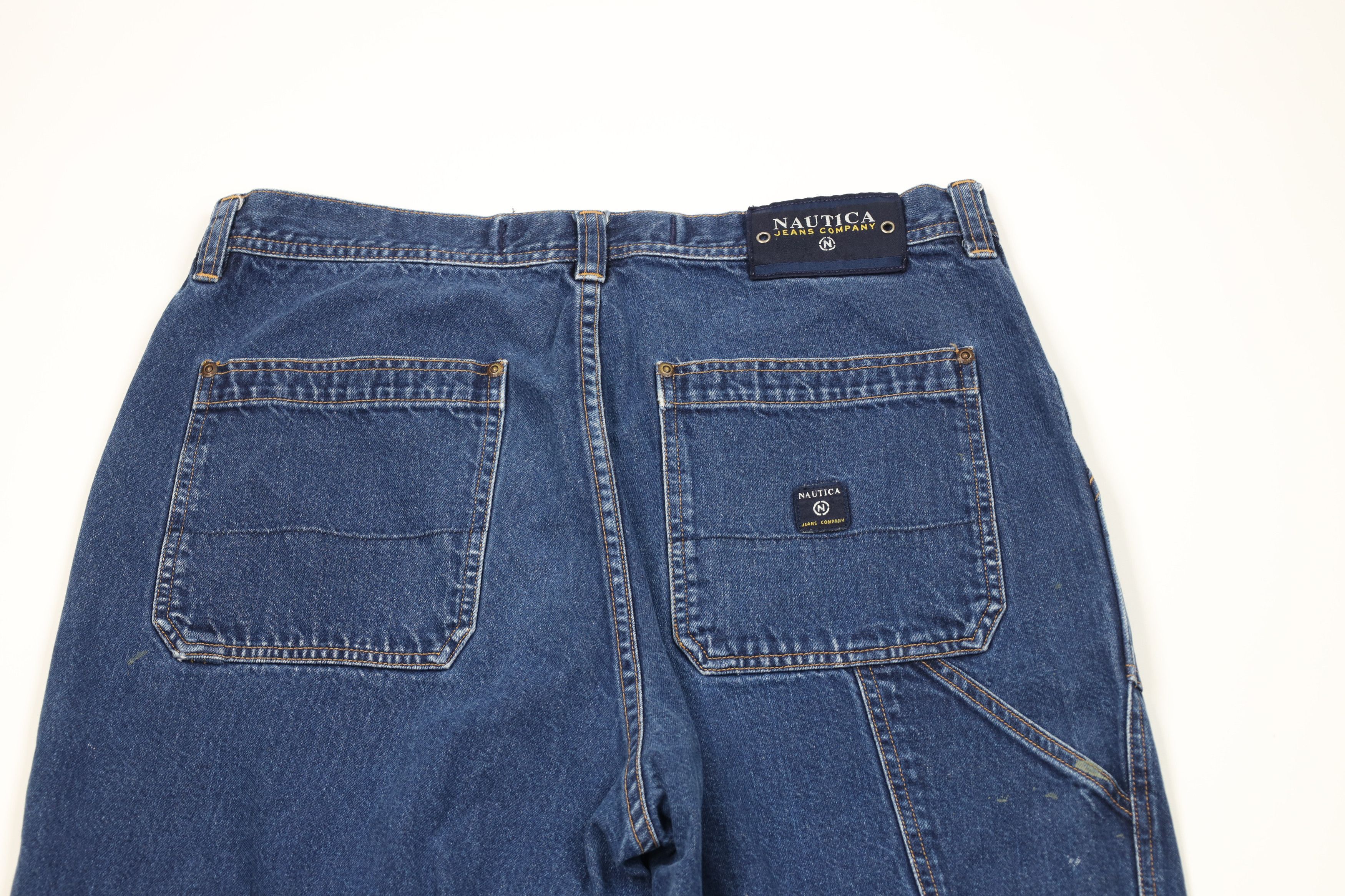 Nautica Vintage 90s Nautica Baggy Big Pocket Wide Leg Denim Jeans Size US 36 / EU 52 - 12 Thumbnail