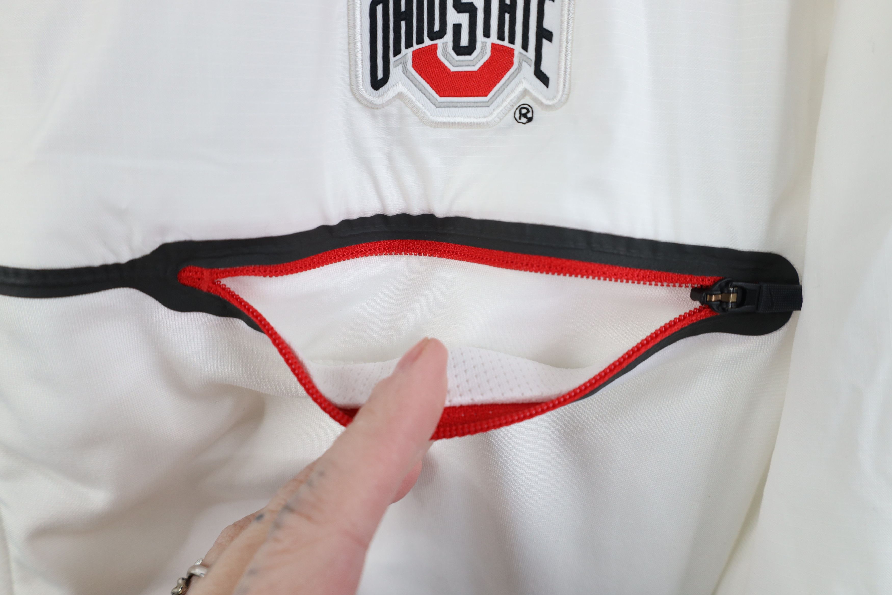 Nike Nike Ohio State University Football Full Zip Jacket White Size US L / EU 52-54 / 3 - 6 Thumbnail