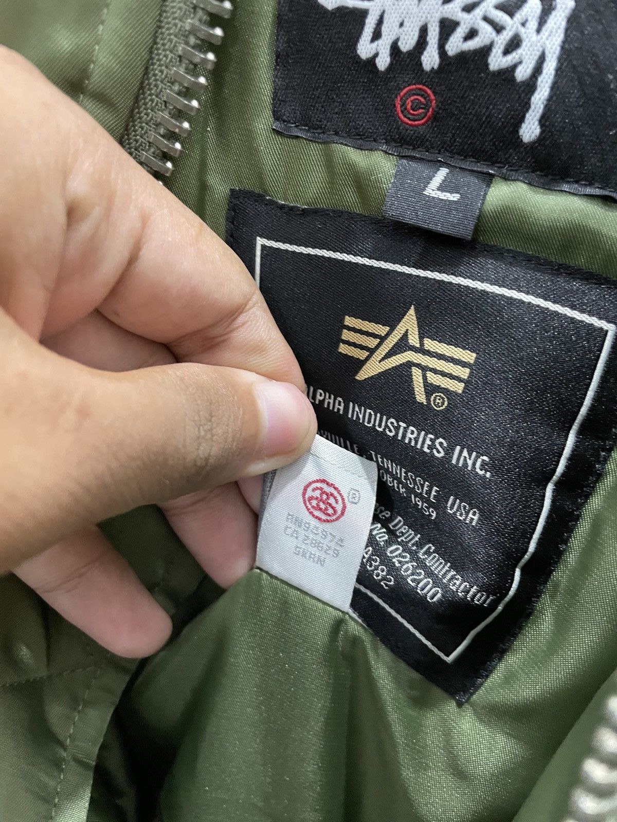 Alpha Industries × Stussy Stussy x alpha Industries Size US M / EU 48-50 / 2 - 6 Thumbnail