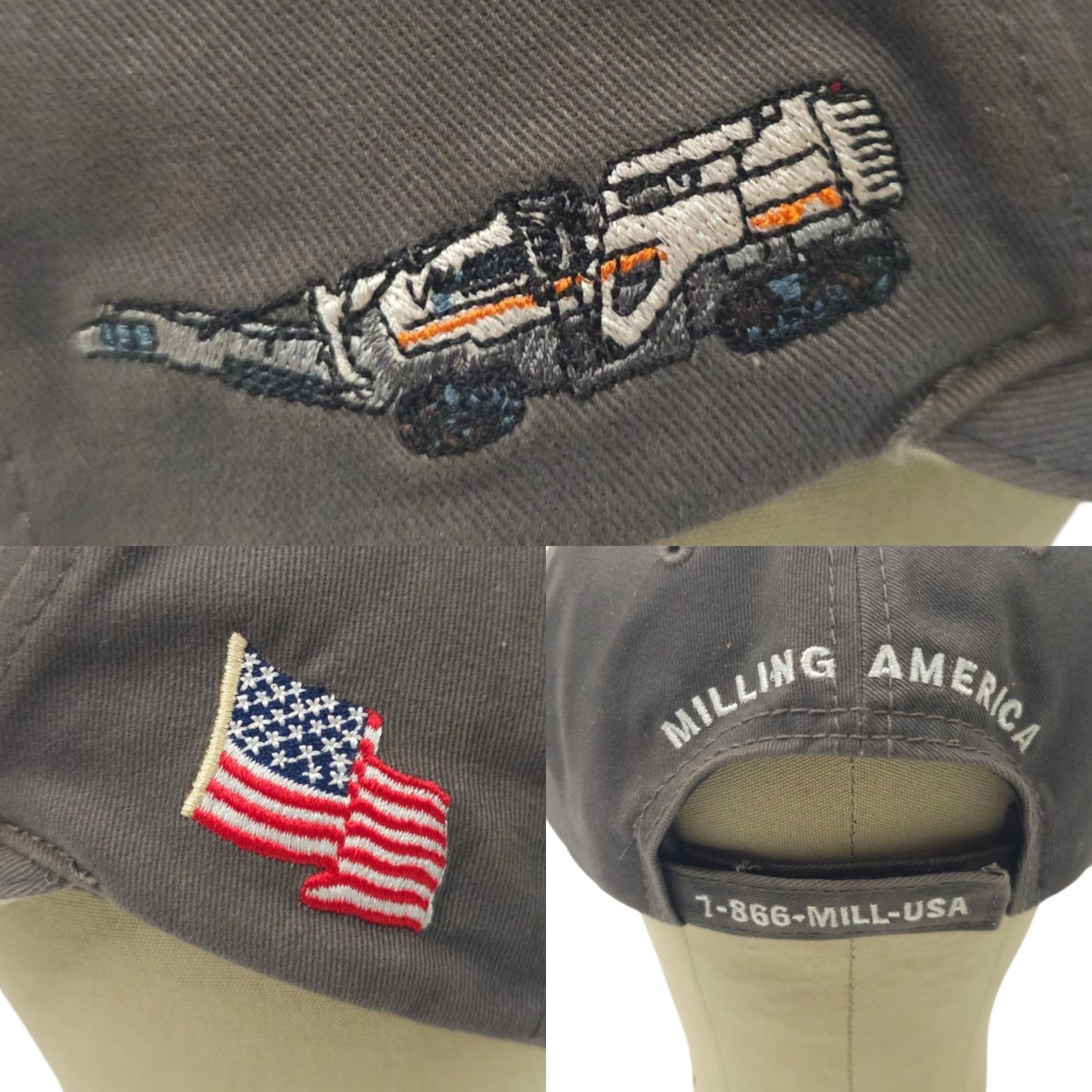 Other Villager Construction Strapback Cap Hat Trucker Baseball Size ONE SIZE - 7 Thumbnail