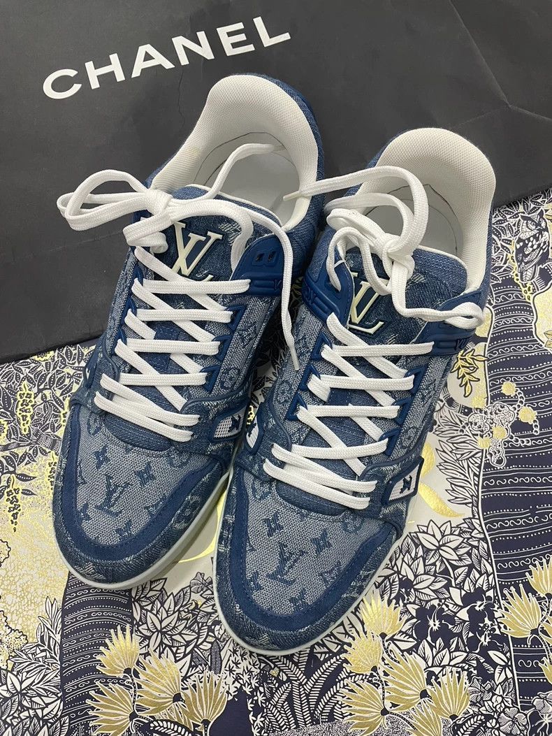 Louis Vuitton Louis Vuitton Tannin n Blue Denim shoes Size US 7 / EU 40 - 2 Thumbnail
