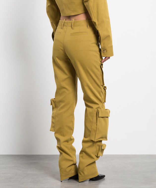 Off-White o1y1225 Cargo Pant in Khaki Size 26" / US 2 / IT 38 - 3 Thumbnail