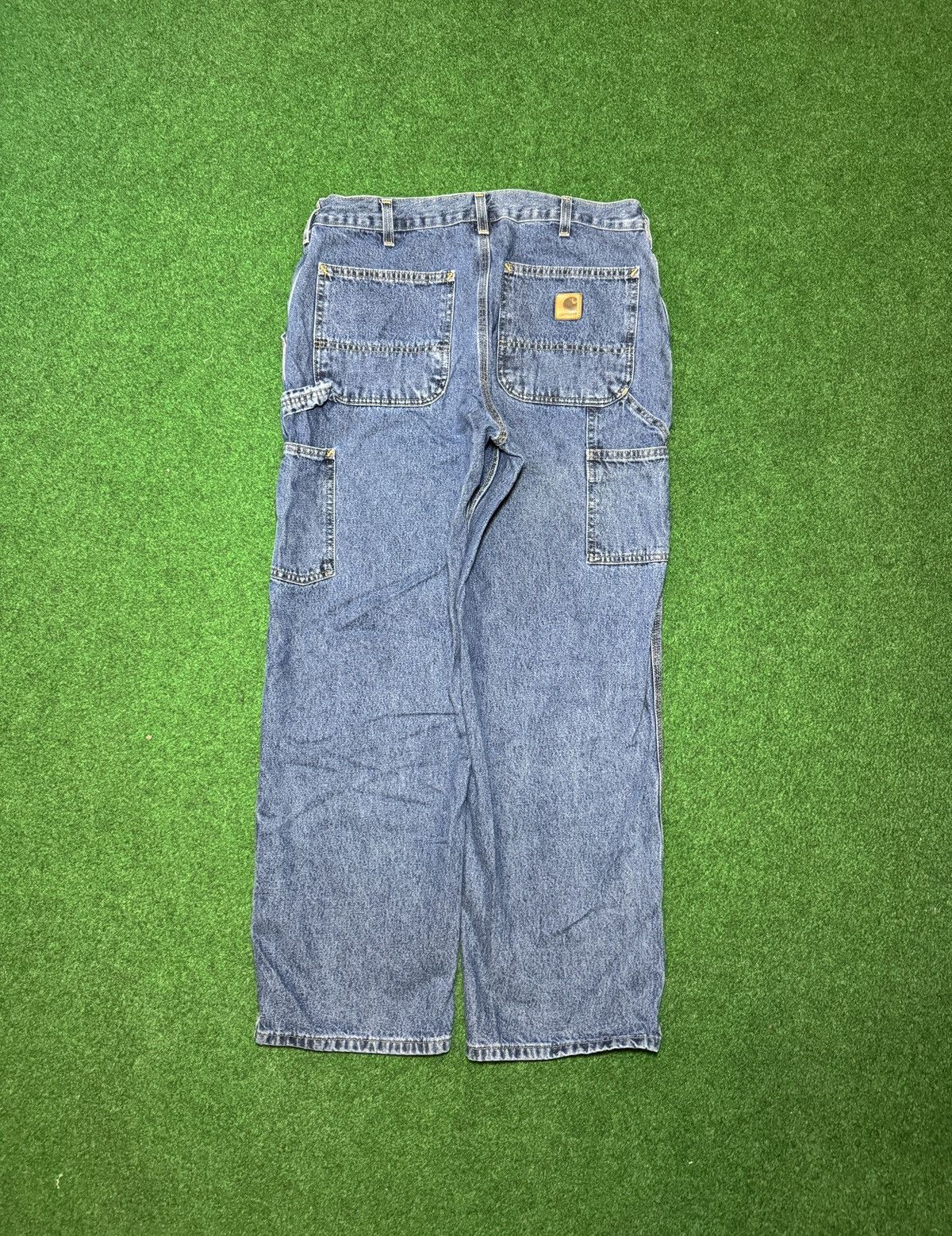 Carhartt Y2K Carhartt Carpenter Baggy Wide Leg Skater Grunge Jeans Size US 33 - 1 Thumbnail