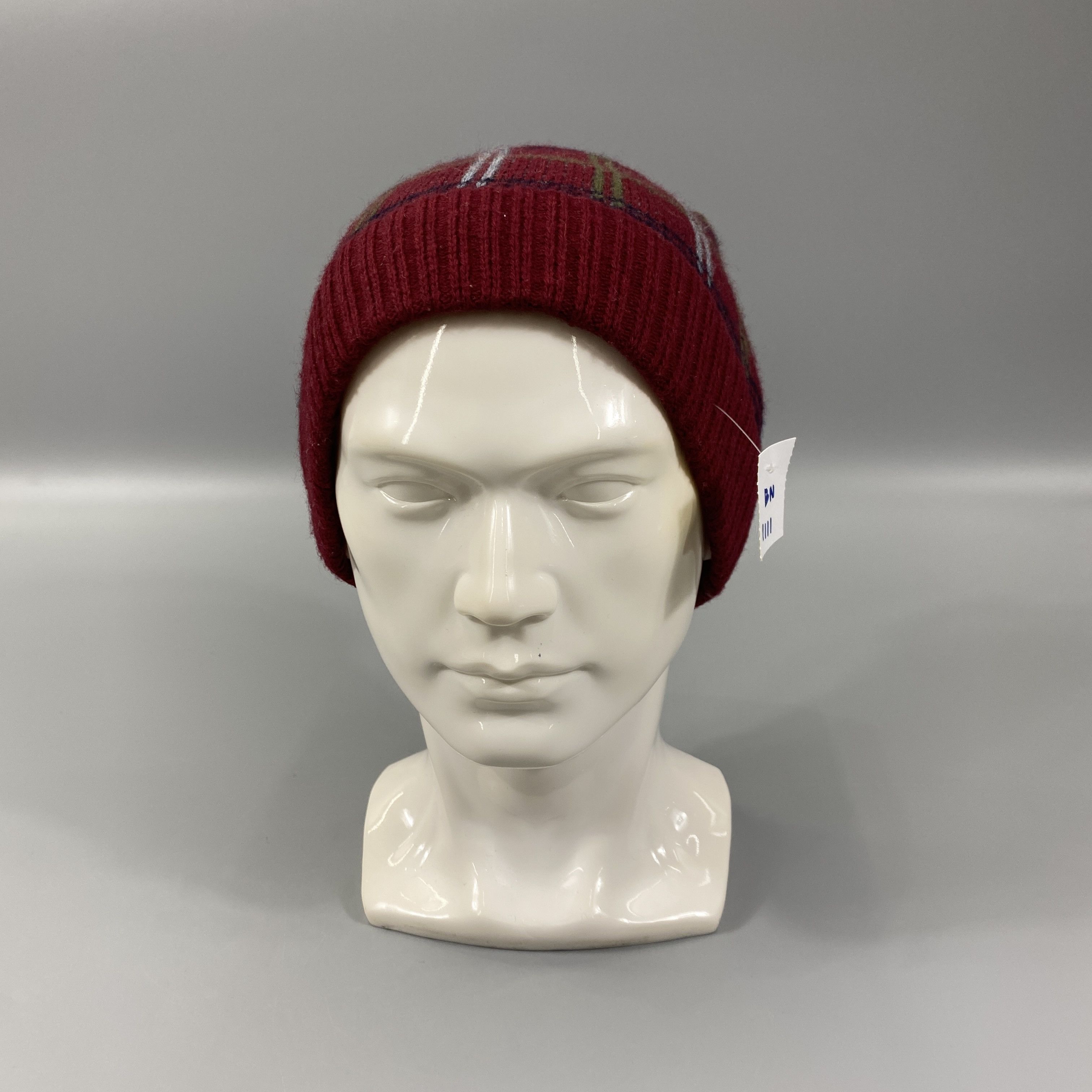 Japanese Brand Checked Snow Cap Beanie Hat -BN1111 Size ONE SIZE - 2 Thumbnail