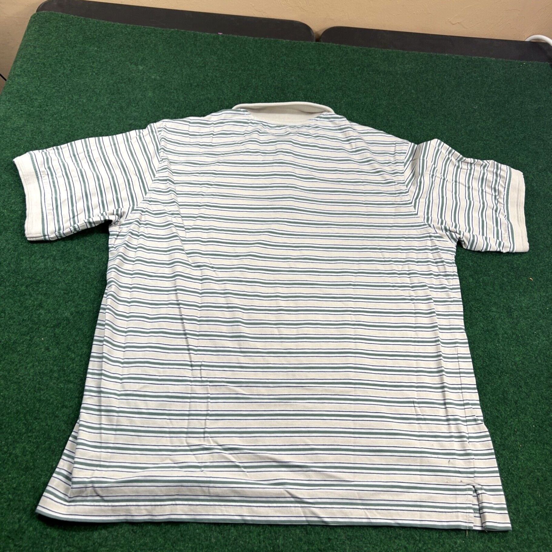 Vintage Vintage 90’s Windham Pointe Men's Golf Polo Shirt Size XL Striped Beige Green Size US XL / EU 56 / 4 - 7 Thumbnail