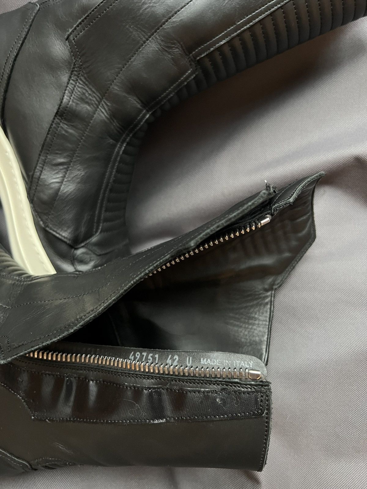 Rick Owens Rick Owens Moto Boots FW23 Size US 10.5 / EU 43-44 - 7 Thumbnail
