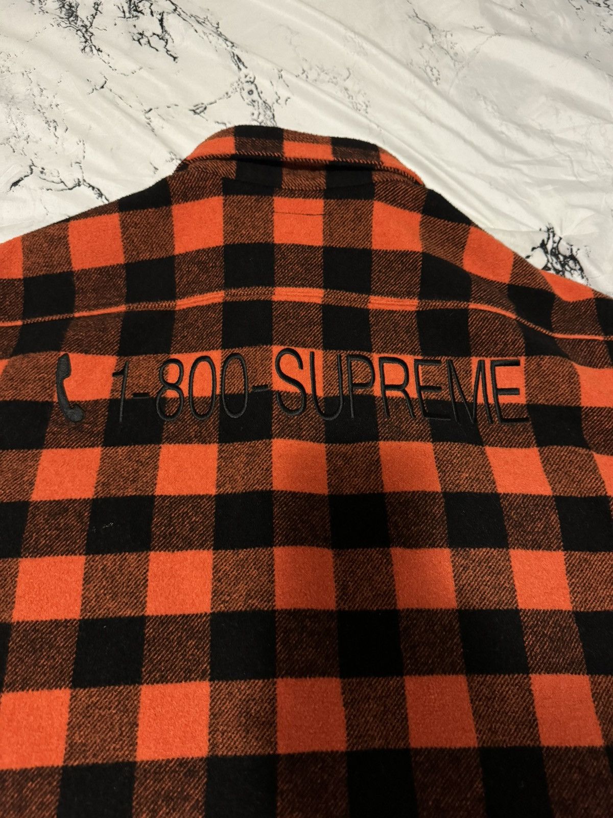 Supreme 1-800 Buffalo Plaid Shirt FW19 Size XL