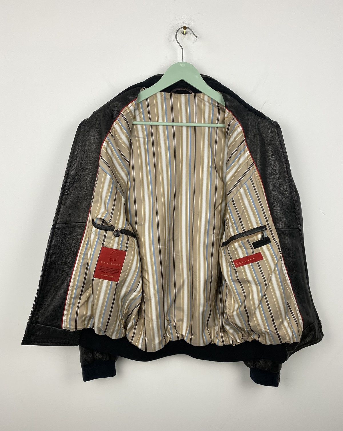 Hugo Boss Kapraun Lamm Nappa Leather Jacket Luxury Size US L / EU 52-54 / 3 - 17 Thumbnail