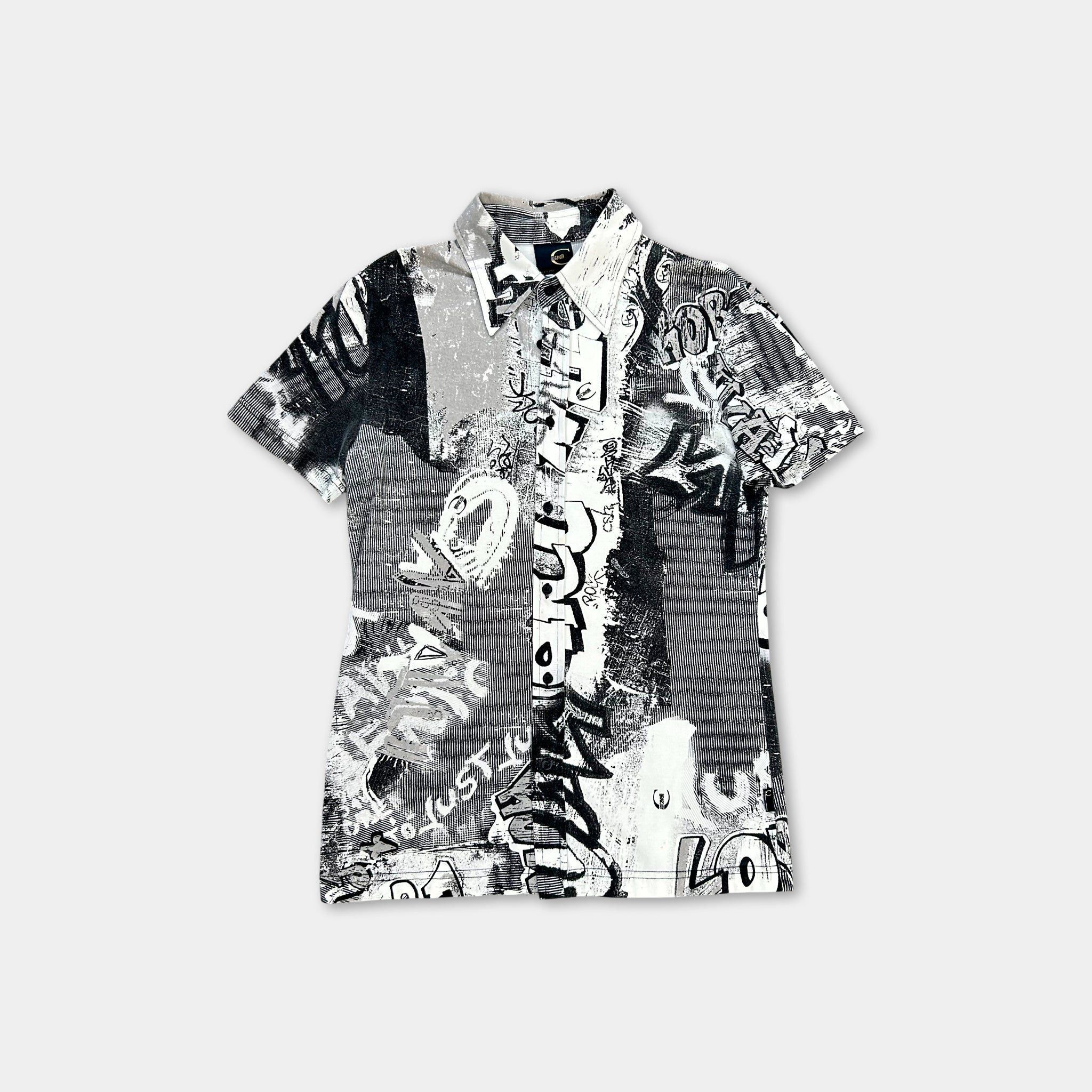 Roberto Cavalli Just Cavalli Graffiti Shirt Size US M / EU 48-50 / 2 - 1 Thumbnail