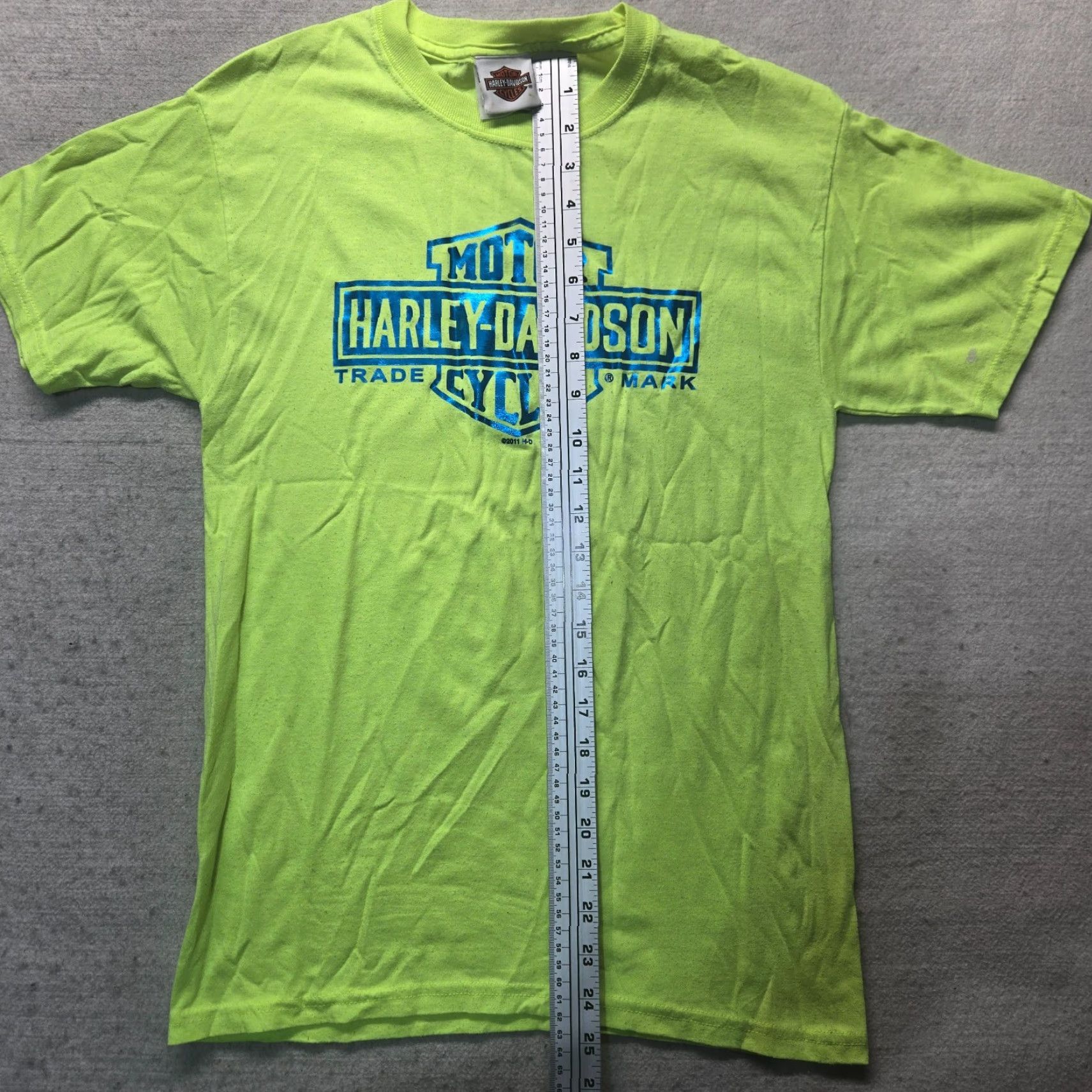 Harley Davidson Harley-Davidson Shirt Mens Size S Yellow Neon Short Sleeve T-Shirt Size US S / EU 44-46 / 1 - 6 Thumbnail