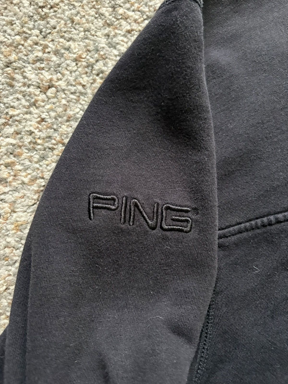 PING PING Collection Mens Black 1/4 Zip Pullover Golf Jacket Size US XL / EU 56 / 4 - 3 Thumbnail