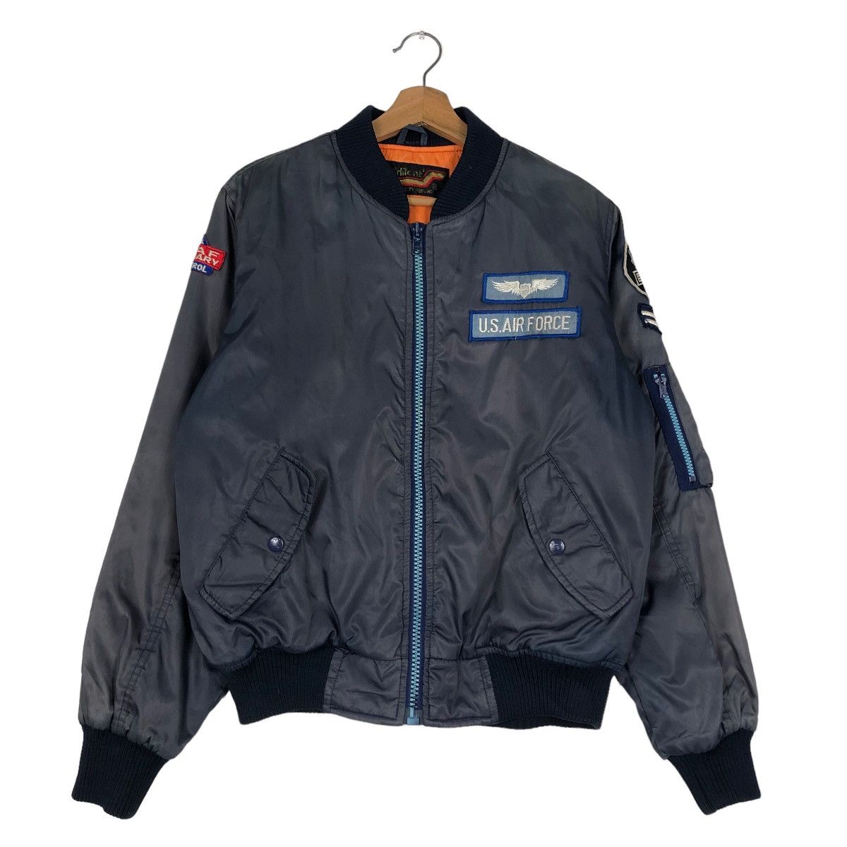 Japanese Brand 🔥Riot Riot Vintage Bomber Jacket Military Us Air Force Team Size US M / EU 48-50 / 2 - 1 Thumbnail