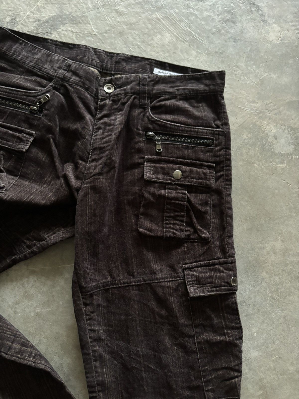 semanticdesign FLARE SEMANTIC DESIGN CARGO STRIPE ARMY JAPANESE GRUNGE Size US 32 / EU 48 - 8 Thumbnail