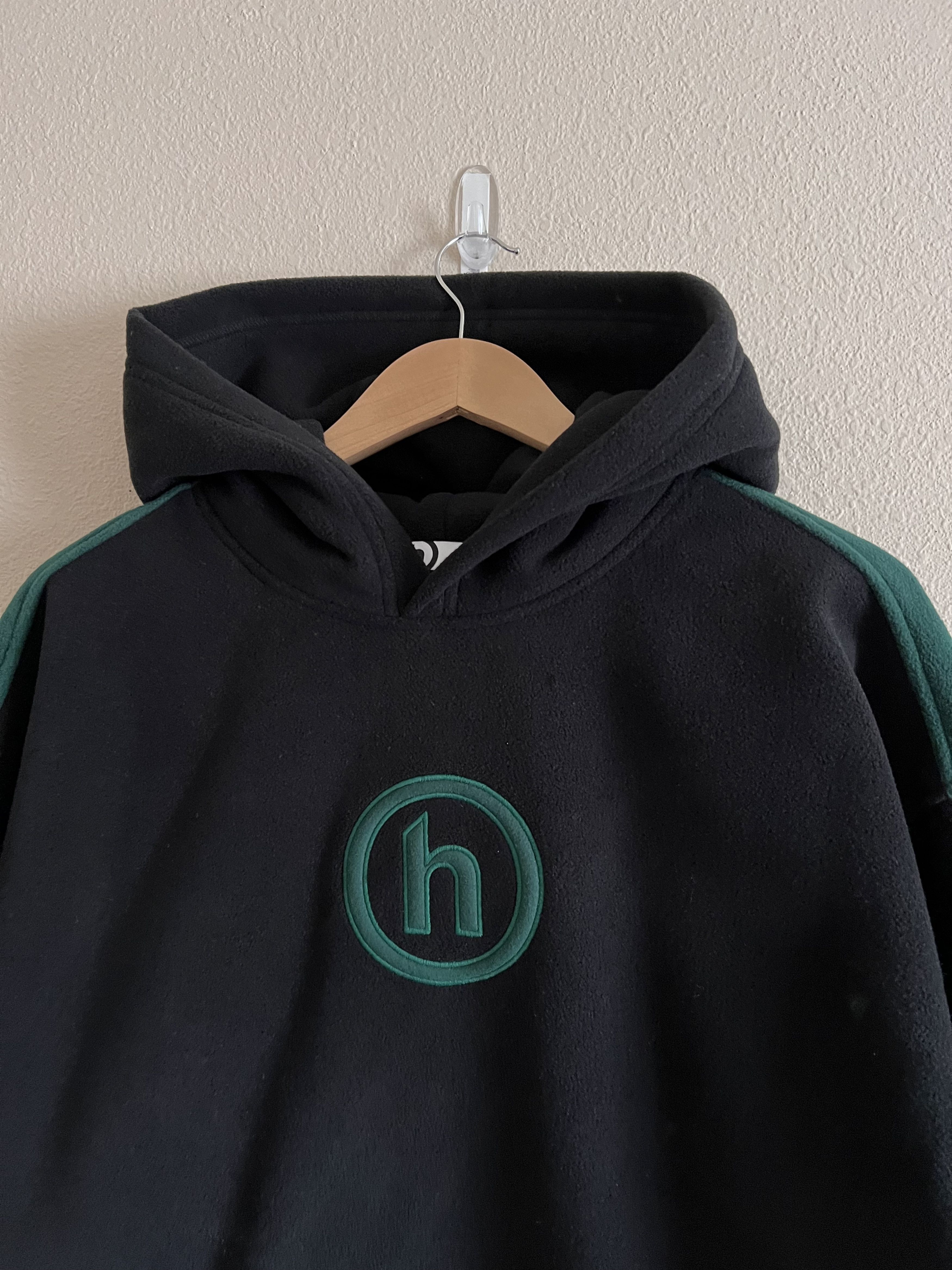 HIDDEN Hidden NY Polar Fleece Pullover Sweatshirt in Black Size US XL / EU 56 / 4 - 2 Thumbnail