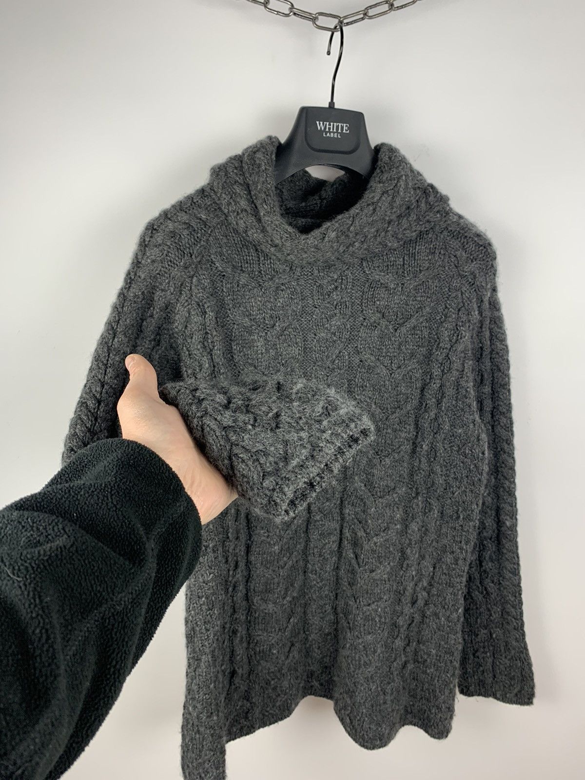 Woolrich Woolen Mills Aran Woollen Mills Super Soft Merino Sweater Avant Garde Size L / US 10 / IT 46 - 7 Thumbnail