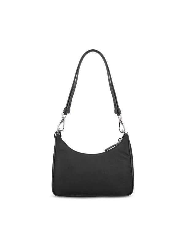 Prada PRADA Re-Nylon Mini Black Embroidered Shoulder Bag Size ONE SIZE - 2 Thumbnail