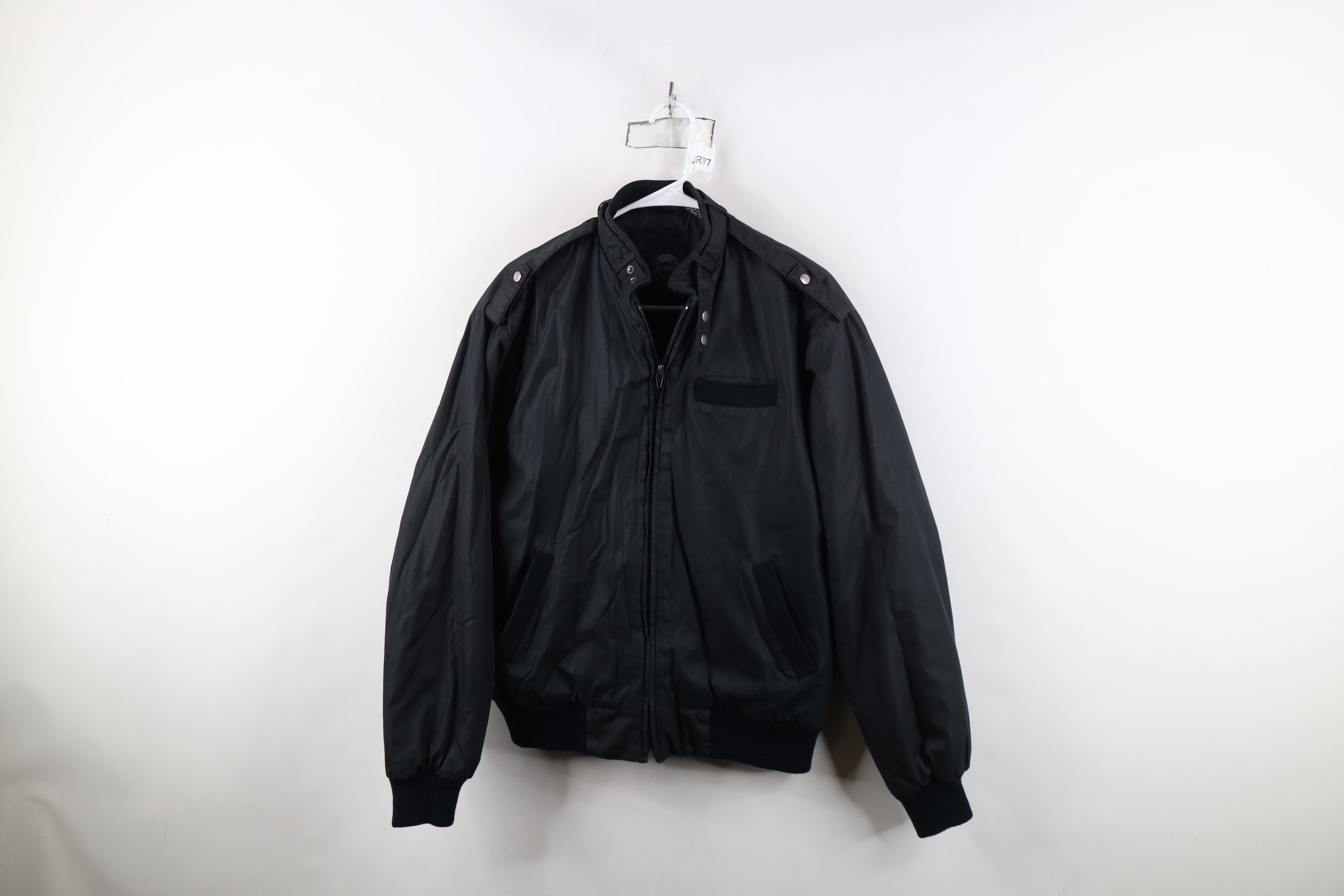 Vintage Vintage 90s Streetwear Cafe Racer Bomber Jacket Black Size US M / EU 48-50 / 2 - 1 Thumbnail