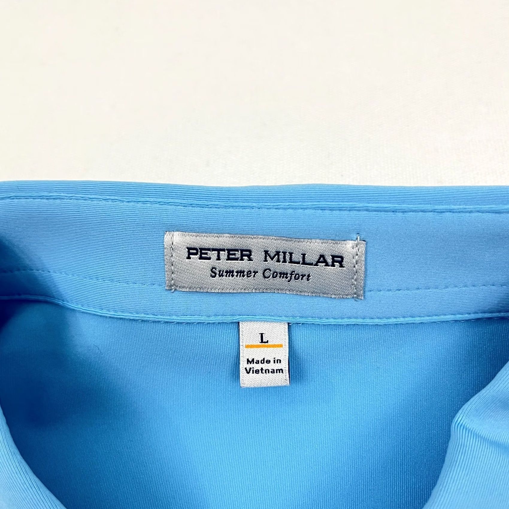 Peter Millar Peter Millar Summer Comfort Polo Shirt Mens L Blue Athletic Golf Preppy NEW Size US L / EU 52-54 / 3 - 4 Thumbnail