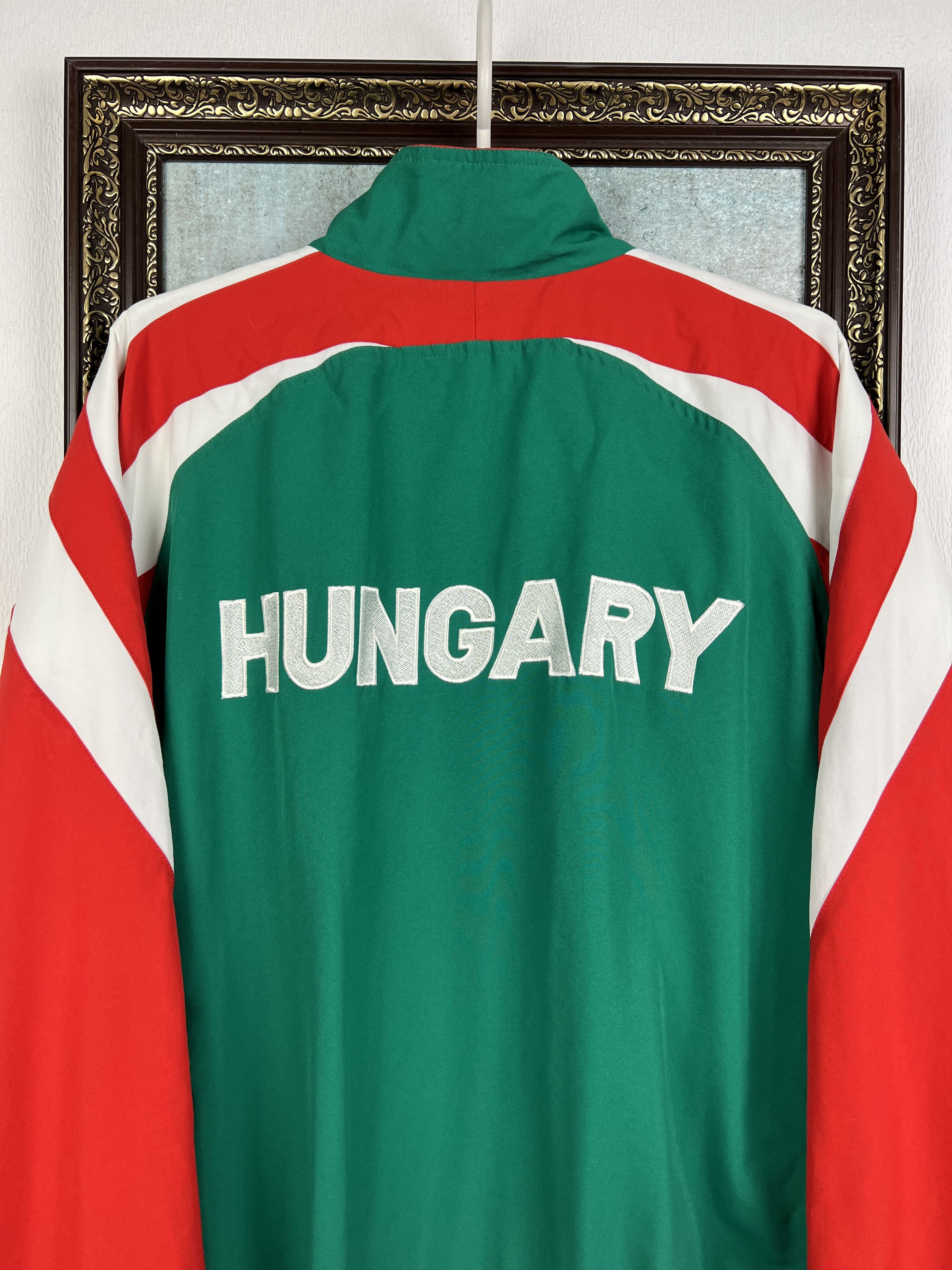 Adidas Vintage Hungary Football Jacket Track Top Soccer National Size US M / EU 48-50 / 2 - 9 Thumbnail