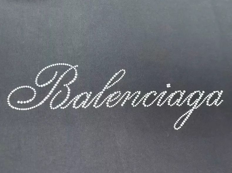 Balenciaga Balenciaga Rhinestone logo hooded sweatshirt Size US M / EU 48-50 / 2 - 3 Thumbnail